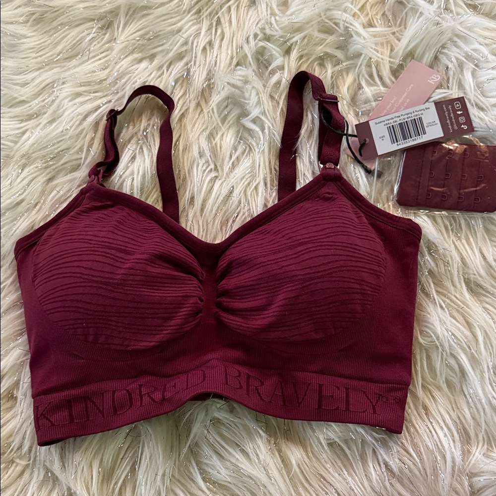 Kindred Bravely Burgundy Nursing Bra